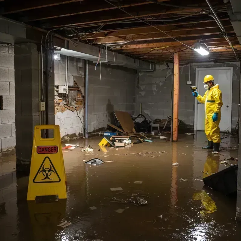 Flooded Basement Electrical Hazard in Audubon Park, KY Property